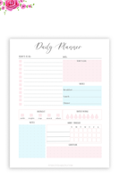 Daily Planner Printable, Undated Daily Planner (Instant  Download)
